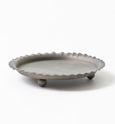 Rustikk rund grå fat 13 cm Rustikk rund grå fat 13 cm